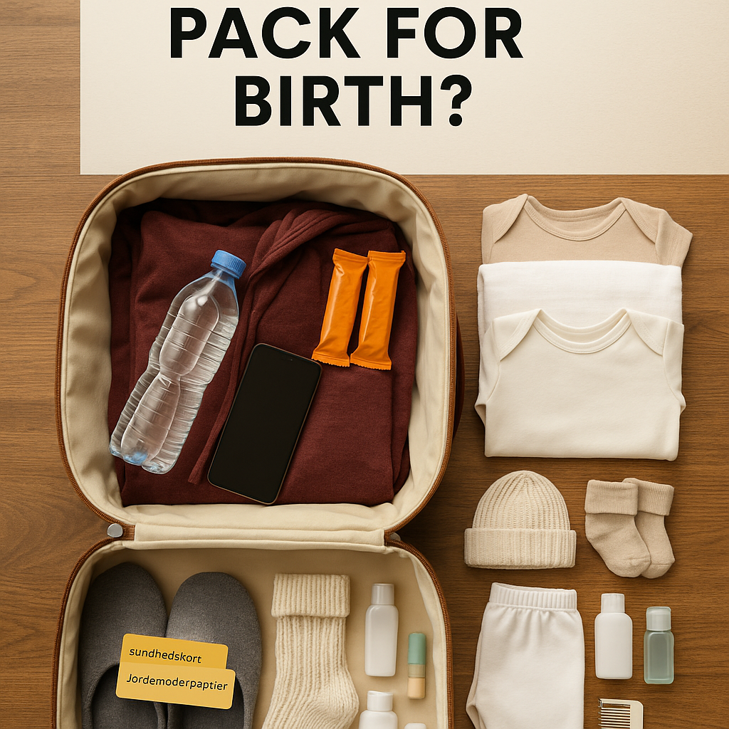 Hvad skal du huske til fødslen? Pak tasken med os