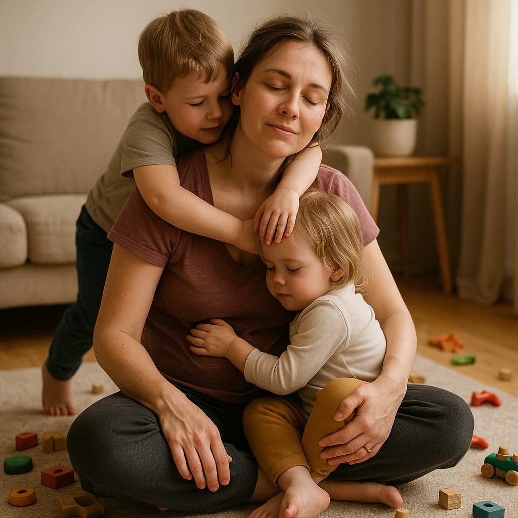 Når mor er træt: Selvomsorg i børnehøjde